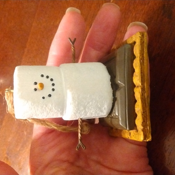 The Original Smores Christmas Ornament Marshmallow, Graham Cracker & Chocolate - Picture 3 of 8